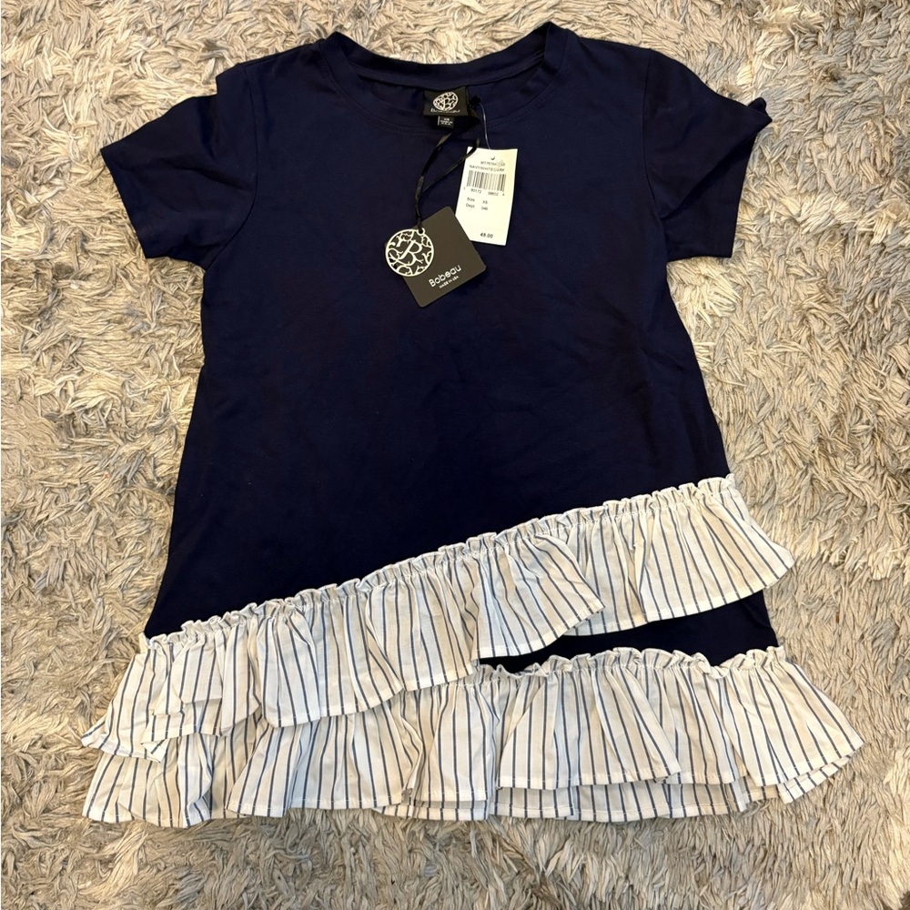 Bobeau Ruffled Hem Top - Picture 4 of 5